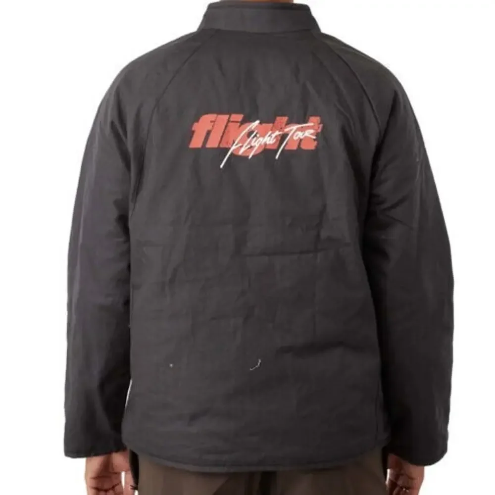Nike Air Jordan Flight Heritage Jacket Black Red DQ7550-045 Men's Medium